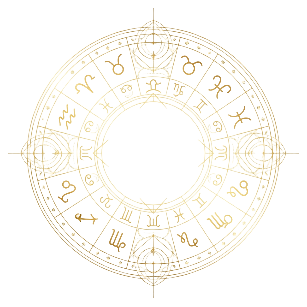 Vedic birth chart illustration